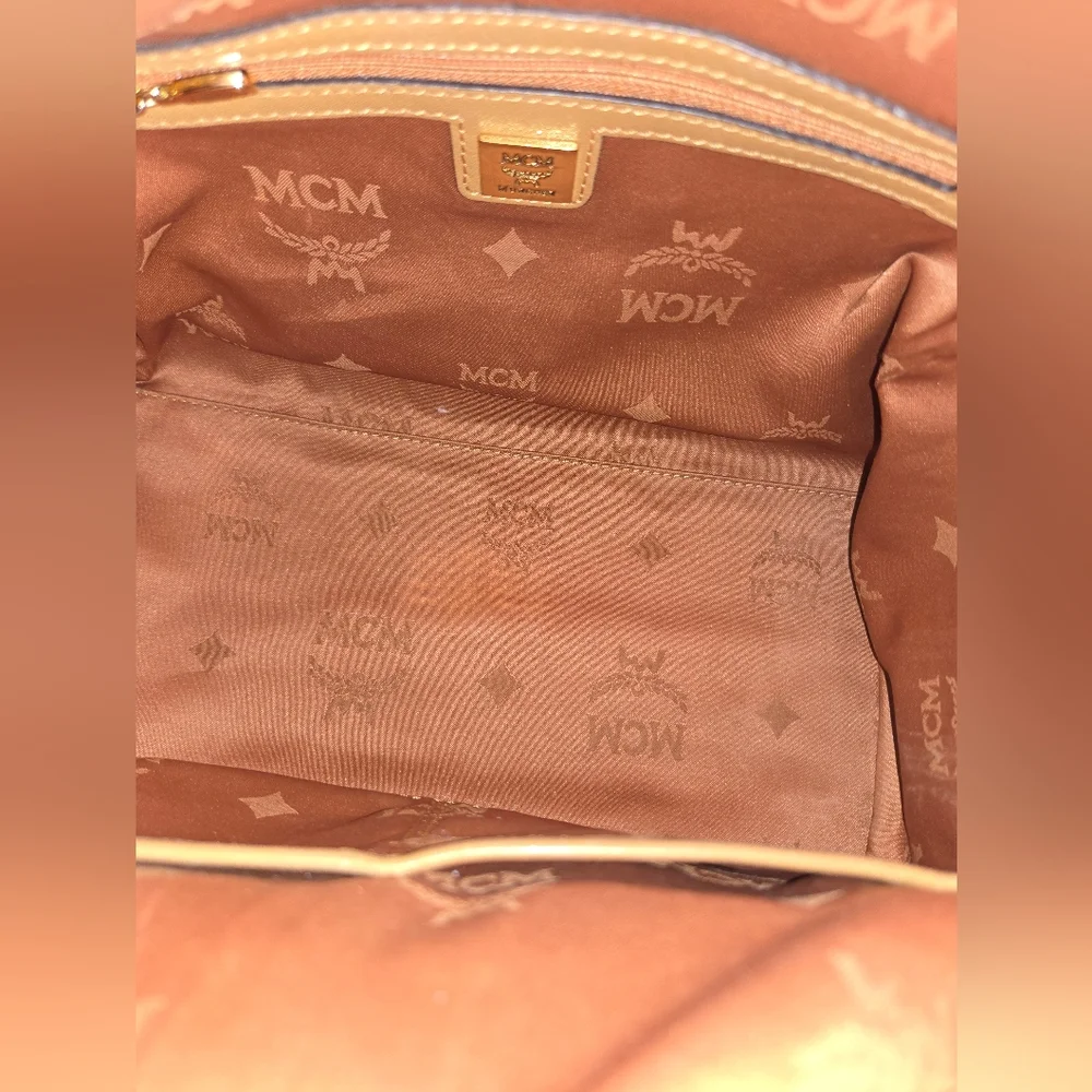 MCM Tan Monogram Handbag - Picture 6 of 16